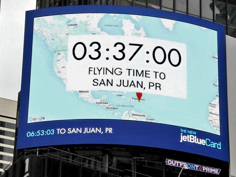 JetBlue’dan Gerçek Zamanlı Seyahat Panoları