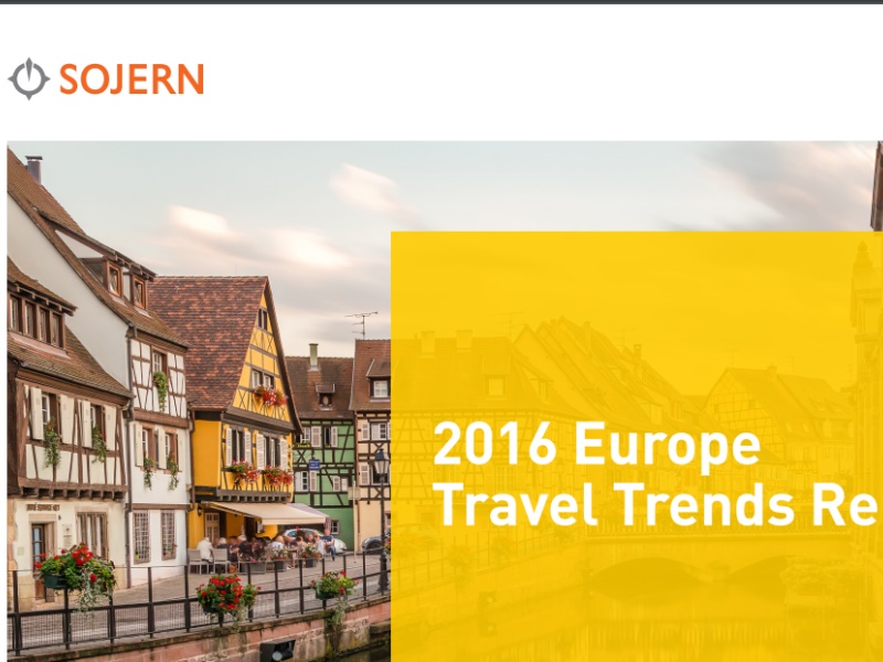 Sojern’in Son Raporu Avrupalıların Seyahatleri Hakkında Bilgi Veriyor