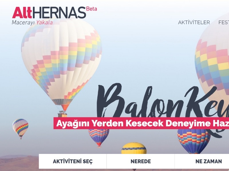 Türkiye’nin Aktivite Merkezi Althernas.com Yayına Giriyor.