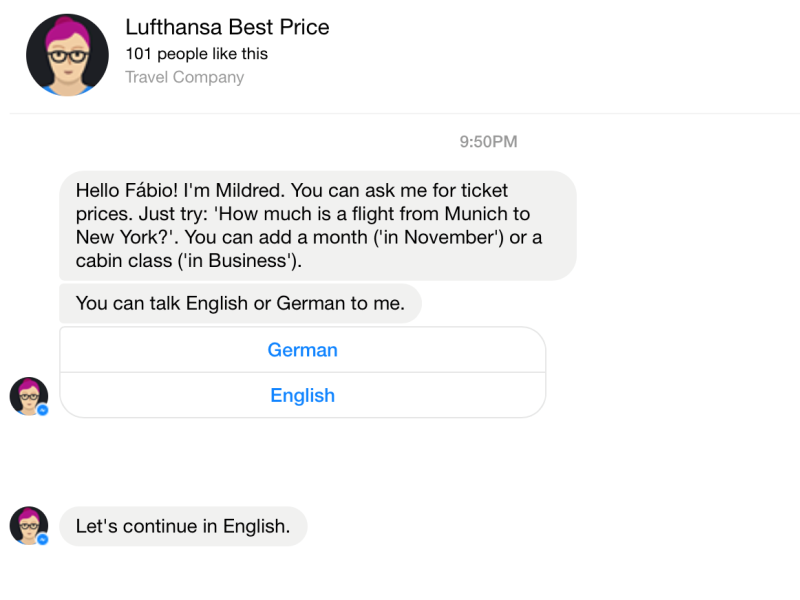 Lufthansa’nın Yeni ChatBot’u Mildred