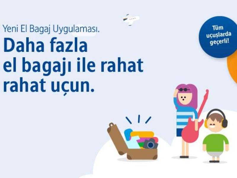 SunExpress, Kabin içi Bagaj Hakkını Artırdı.