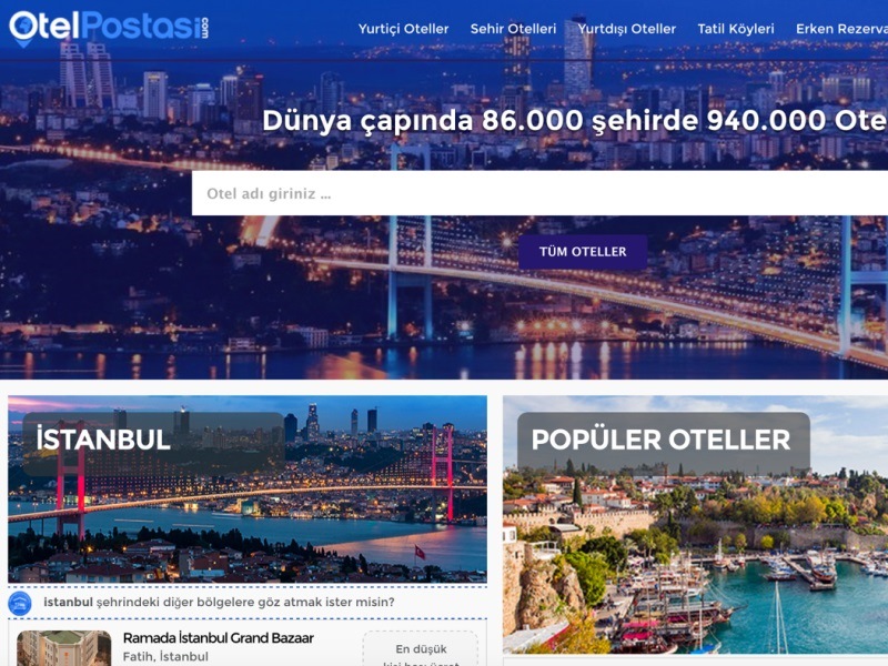 OtelPostasi.com Online Rezervasyon Dünyasında Hizmet Vermeye Başladı