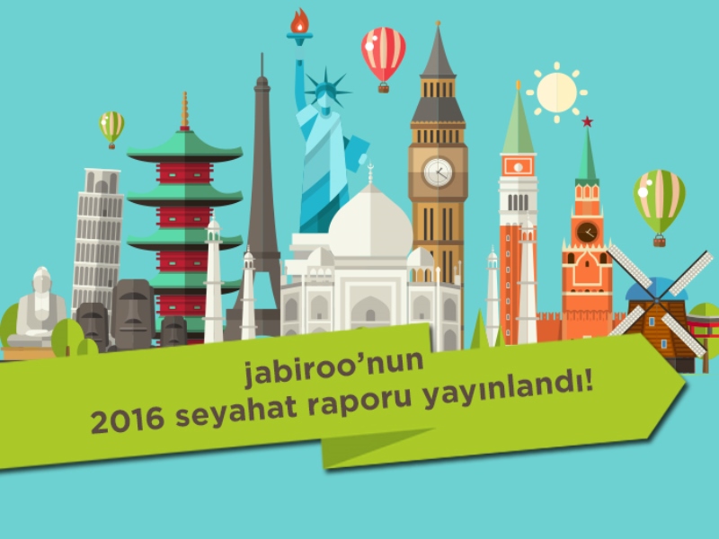 Jabiroo, 2016 Yılı Seyahat Raporunu Yayınladı