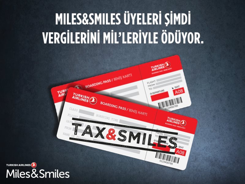 Miles&Smiles’tan Alacağınız Biletin Vergisini de Tax&Smiles ile Ödeyebileceksiniz.