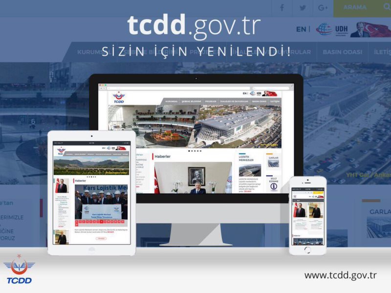 TCDD, Yeni İnternet Sitesini Yayına Aldı.