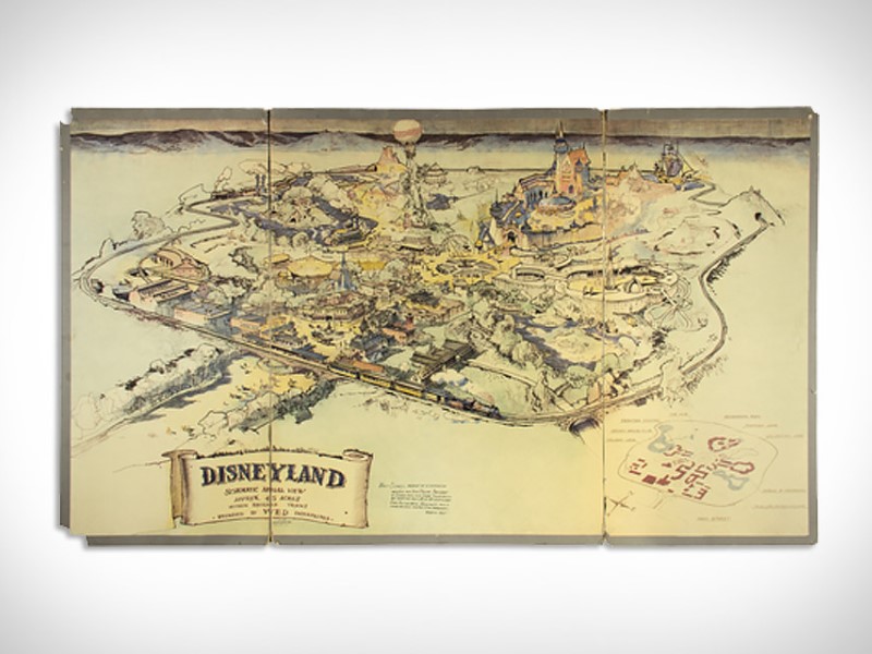 Disneyland’in 1953 Yılındaki Tanıtım Haritası