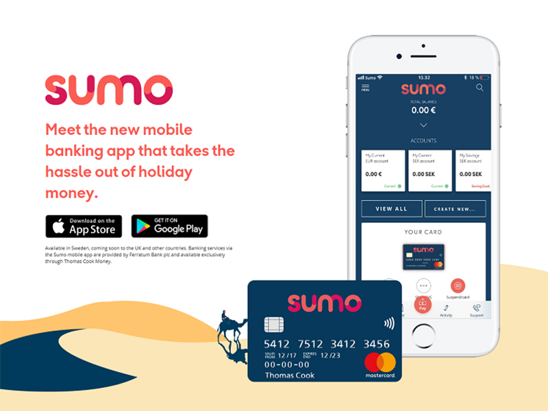 Thomas Cook Money, Tatilcilere Yönelik Mobil Bankacılık Uygulaması Sumo’yu Kullanıma Sundu