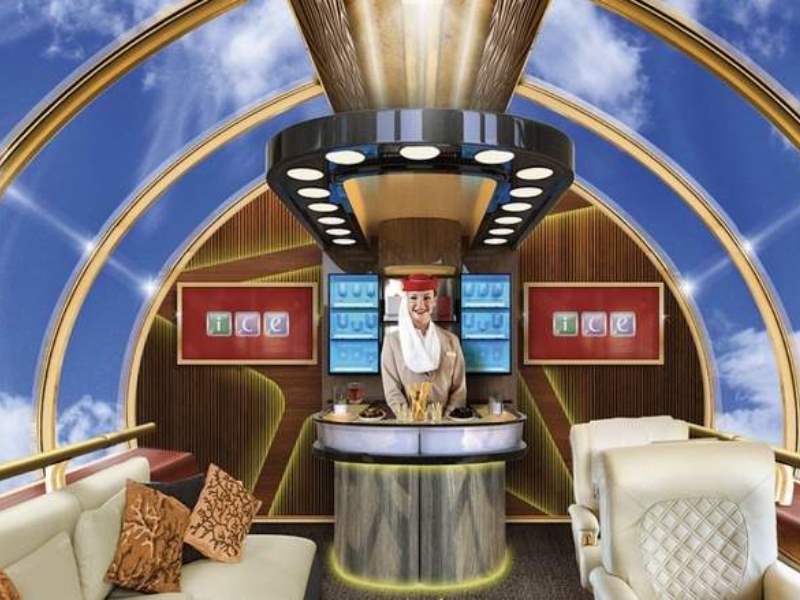 Emirates Airlines, Birinci Sınıf Yolculara Pencere Yerine Sanal Görüntüler Sunuyor