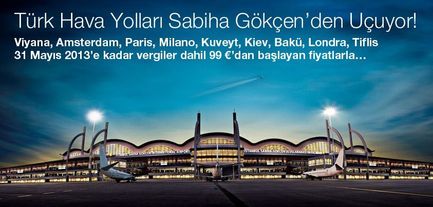 Türk Hava Yolları Sabiha Gökçen’de
