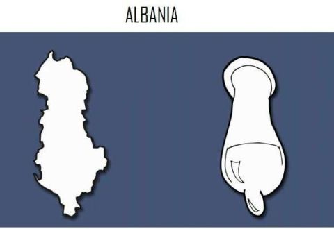 Ülkeler ve Benzedikleri Şekiller